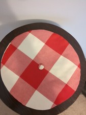 JANIE AND JACK Girl  s Red White Plaid Beret Hat SZ 6-12 Months Lined NWOT