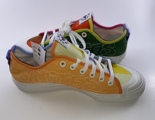 Adidas Originals Nizza Pride LGBTQ Love Unites Men Unisex Casual Shoes GW2419 - Picture 9 of 12