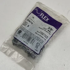 (5-Pack) Halex 20670 Flexible Metal Conduit Saddle Connector 3/8" Flex