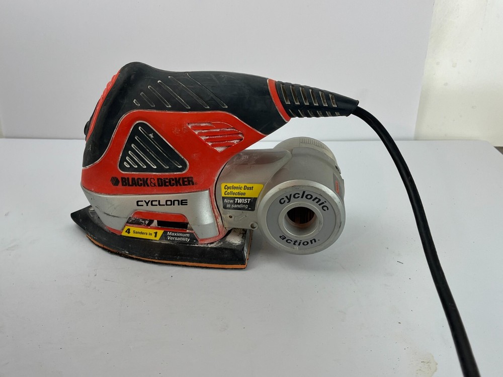 Black and Decker MS1000 Cyclone Palm Sander Handheld Lightweight Works