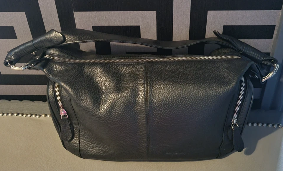 Betty Barclay Black Faux Leather Shoulder Bag Handbag - Image 3 of 4