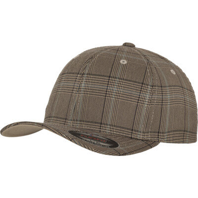 Flexfit Glen Check Cap Basecap Kappe Schirmmütze Cappy Karomuster Flex Fit Hat