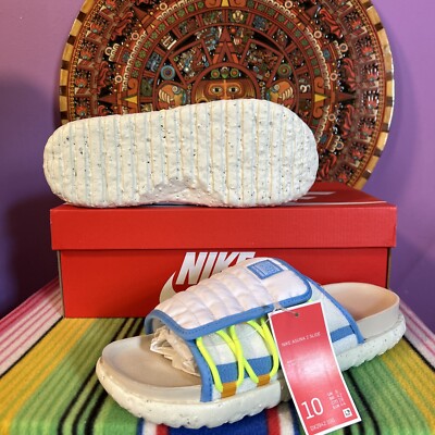Nike Asuna 2 Slide Sandal White/University Blue Mens Size 10