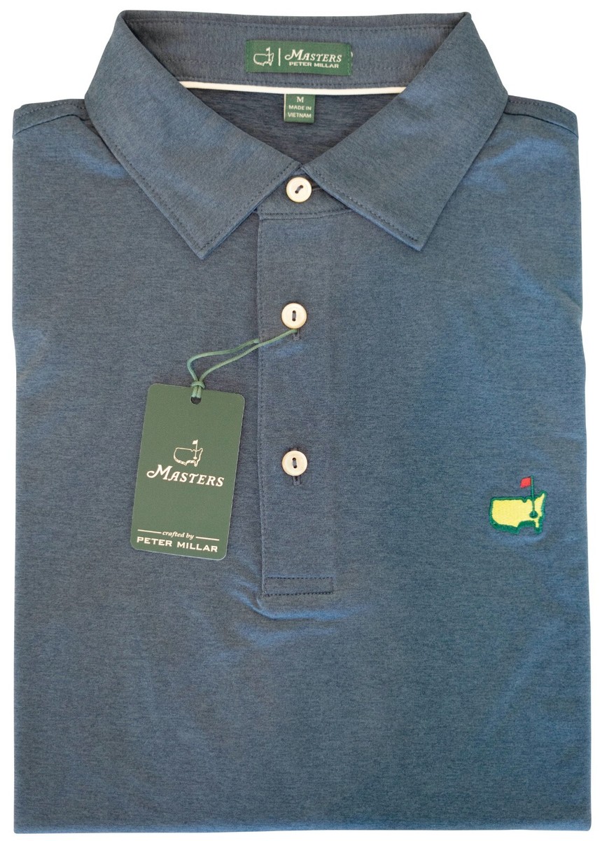 2026 Masters Tournament Navy Blue Peter Millar Men's Golf Polo