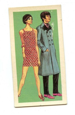Brooke Bond Tea Card - British Costume Collectable Card #50 Day Clothes 1967 (3)