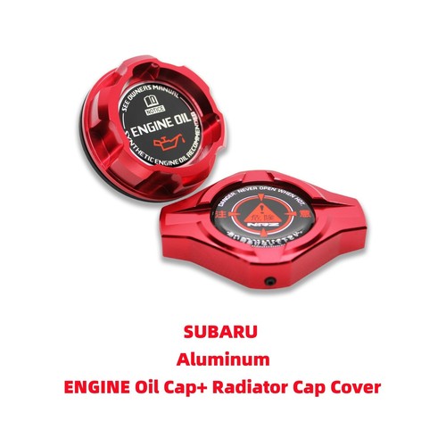 Aluminum ENGINE Oil Cap Radiator cap For SUBARU IMPREZA WRX FORESTER ...