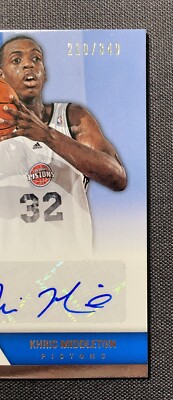 Khris Middleton 2012-13 Absolute /349 #209 Rookie Auto RC | eBay
