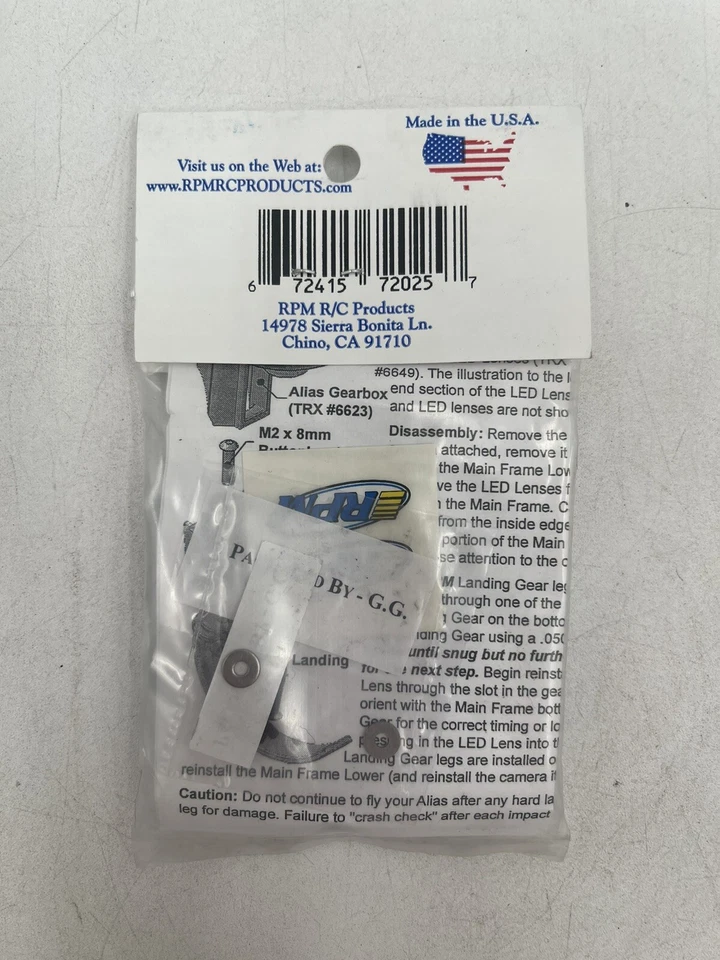 RPM #72025 LaTrax Alias Landing Gear - Blue - Image 2 of 2