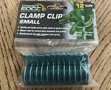 Growers Edge Durable Garden Clamp Clips Bag Of 12 New