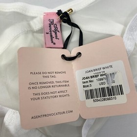 Agent Provocateur Joan White Brief AP3 Medium NWT