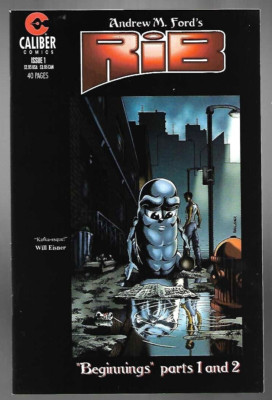 Rib #1 Caliber Comics 1997 VF+ Andrew Ford