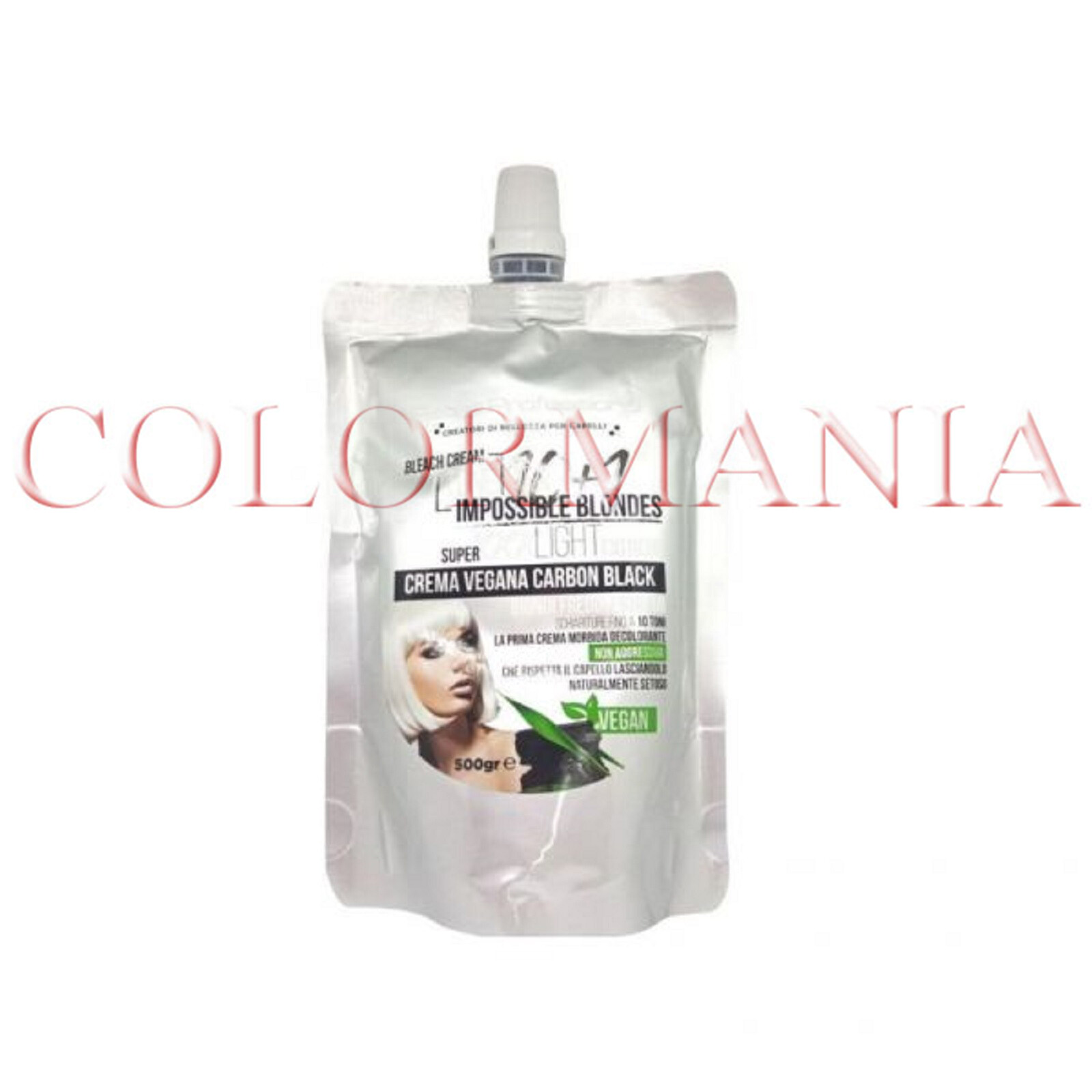 RETRO' DECOLORANTE EXTREME PER CAPELLI ITONE TEN IN CREMA CARBON BLACK 500 gr