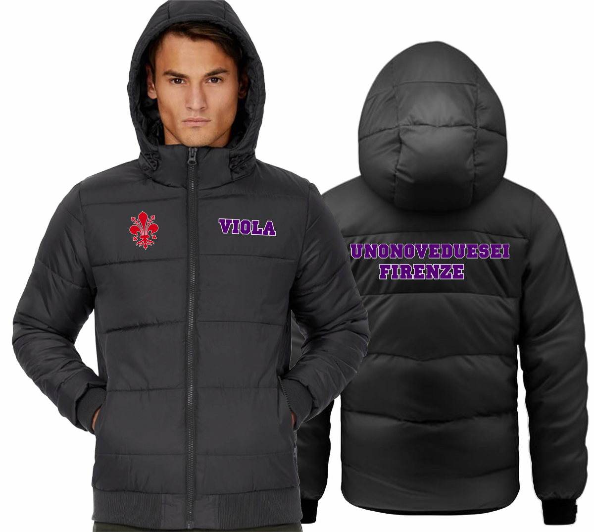 Giacca imbottita Viola Firenze Fiorentina ultras jacket giubotto