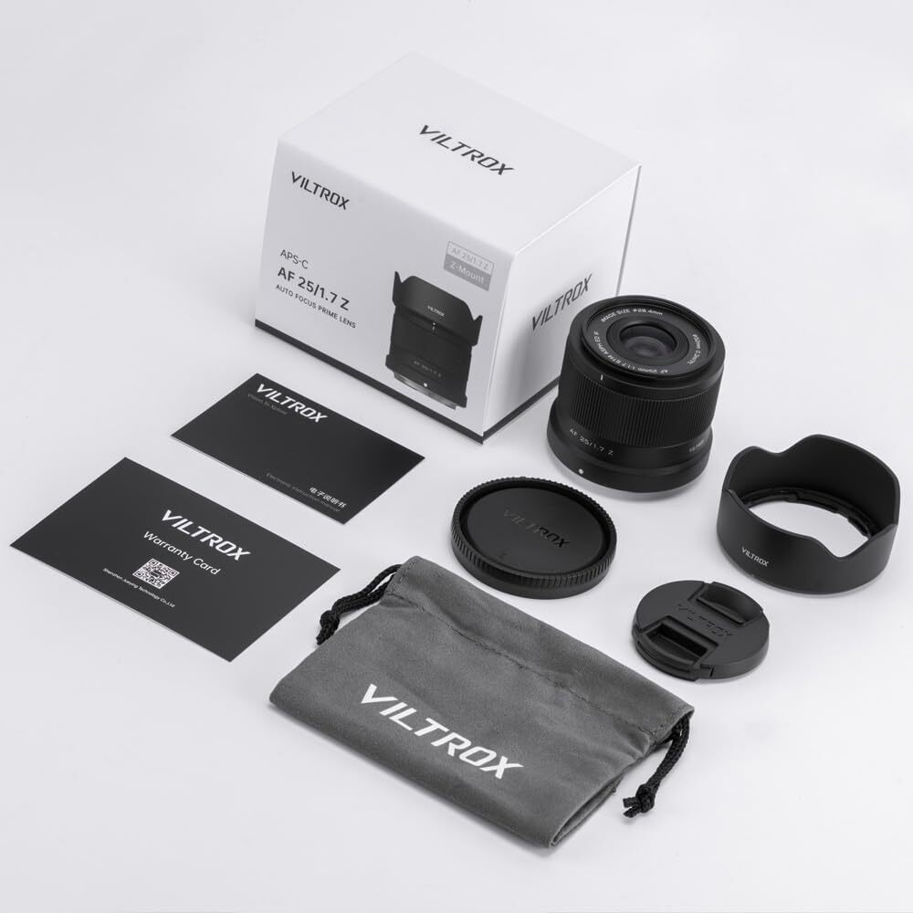 Viltrox AF 25mm F1.7 AIR APS-C ZニコンZ Viltrox AF 25mm F1.7 Air APS-C Lens for Nikon Z-Mount