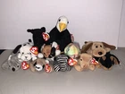 Lot of 11 TY Beanie Babies Various Vintage 90's Beanies With Tags