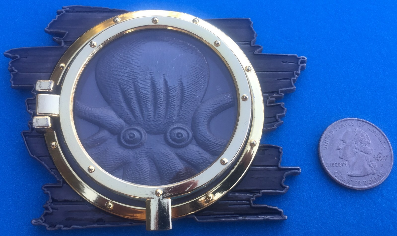 US NAVY CHALLENGE COIN KRAKEN PORTHOLE CHIEFS MESS / CPO / SERIALIZED-image