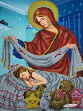 Beaded Embroidery Kit Mother of God DIY Craft Kit Stamped Bead a3r 298