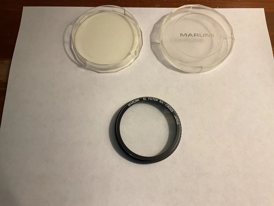 Marumi 58mm SL Filter 6X-Cross Japan Photography Camera Lens Slip On Filter Case - Image 4 of 4