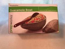 Three Piece Progressive Guacamole Bowl With Ladle In Box