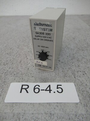Electromatic S-System SA205 220 Delay 30-600 Sec Electromatic Supply 220V