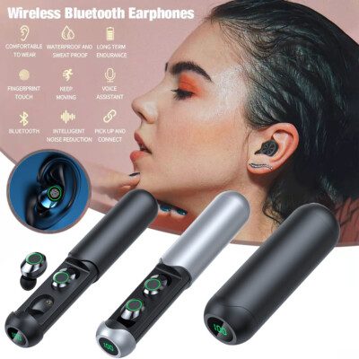 Bluetooth 5.3 Earbuds Wireless Earphones TWS Stereo Deep Bass in-Ear Headphones