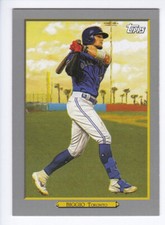 2020 Topps Series 1 #TR-90 CAVAN BIGGIO Turkey Red Insert Toronto Blue Jays
