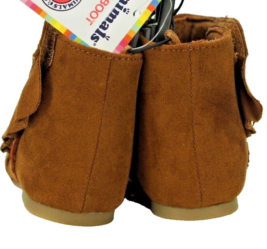 Девочки коричневый ботильоны искусственной замши оборки ребенка ясельного возраста размер 6 Garanimals Baby Shoes - Изображение 4 из 4