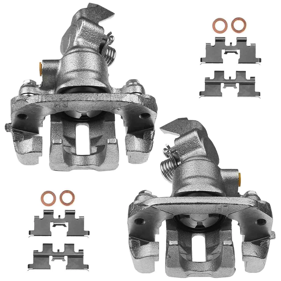 2 件后左右盘式制动卡钳带支架适用于 Datsun 280ZX 1982 1983 — 第 2/4 张图片