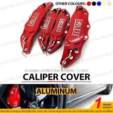 Metal Red ENDLESS Style 4 Pcs Front & Rear Universal Disc Brake Caliper Cover