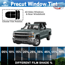 PreCut Window Film For Chevy Silverado 1500 Crew Cab 2014-2018 Any Tint Shade