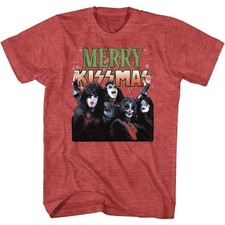 Image of KISS - Merry Kissmas - Short Sleeve - Heather - Adult - T-Shirt