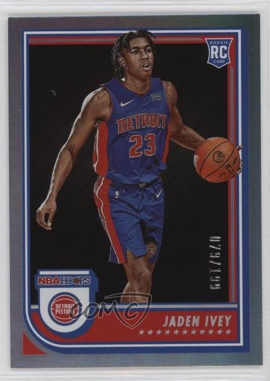 2022-23 Panini NBA Hoops Rookies Silver 79/199 Jaden Ivey #235 13rg