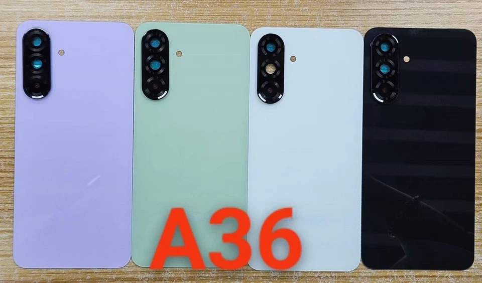 Capa traseira de vidro para Samsung A26 A56 A36 bateria substituição - Imagem 2 de 4