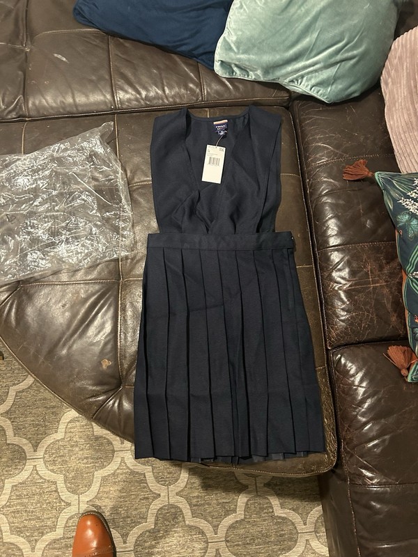 French Toast Pleated Dress Size 12