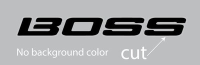 BOSS Door Handle  Vinyl Decal Sticker Emblem logo Racing Car Truck SUV Black