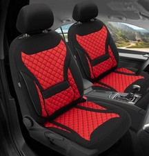 Schonbezüge Sitzbezüge für Fiat Panda Typ 312/319 Bj ab 2011 in Schwarz/Rot ZM2
