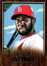 2018 Topps Gallery #30 Marcell Ozuna Wood