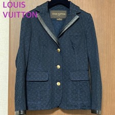 Louis Vuitton Monogram Denim Jacket Navy Blue Size 36