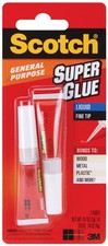 Scotch Super Glue Liquid 2/Pkg .07oz