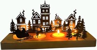 Adventskerzenhalter Teelichthalter 28X12,5X8 Cm FüR Adventskranz Weihnachten