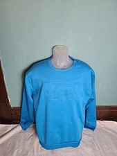 Bud Light Crewneck Sweatshirt Men’s Size Large L Athleisure Wear Royal Blue 