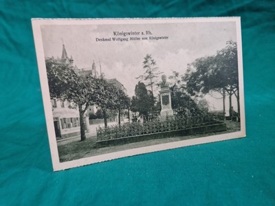 (D) Postcard PK Königswinter monument Wolfgang Müller