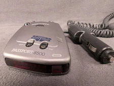 PASSPORT 8500 RADAR DETECTOR RED DISPLAY SMARTCORD POWER CORD No Mount