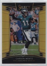 2018 Panini Select Concourse Gold Prizm /10 Carson Wentz #22 0sm7