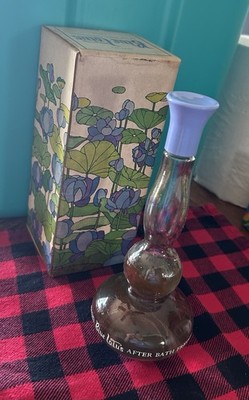Avon Blue Lotus After Bath Perfume Bottle with Original Box 