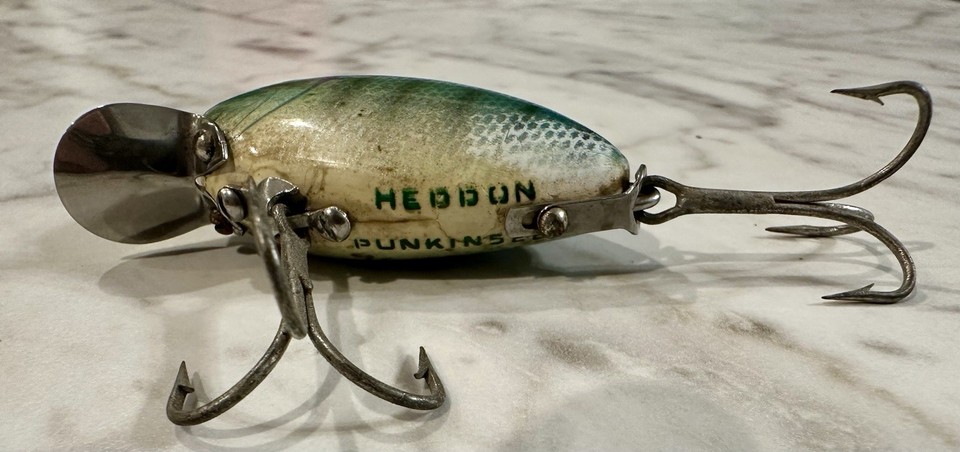 Leurre Vintage Heddon Punkinseed 730 XRY – Bois – Années 1940 – Boîte D'origine