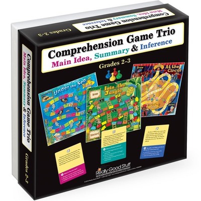 Really Good Stuff Reading Comprehension Game Trio Grades 2-3