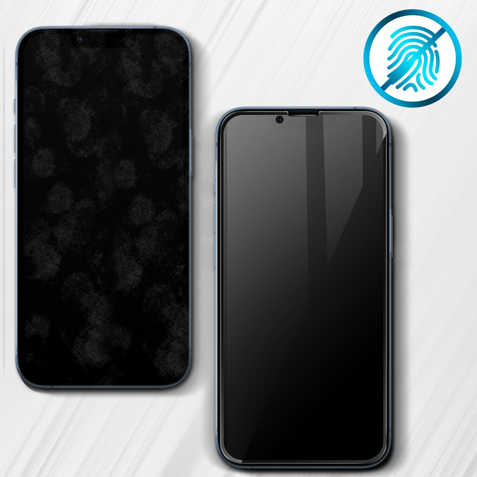 Verre trempé iPhone 13 Pro Max anti-espion 9H noir protection écran - 4