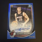 2025 Bowman Basketball Blue Border Kasparas Jakucionis #RVA-KJ