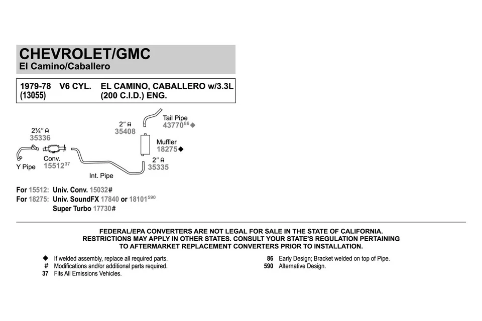 For Buick Skylark 1970-1996 Walker 35335 Heavy Duty Steel Natural U-Bolt Clamp - Imagem 4 de 4